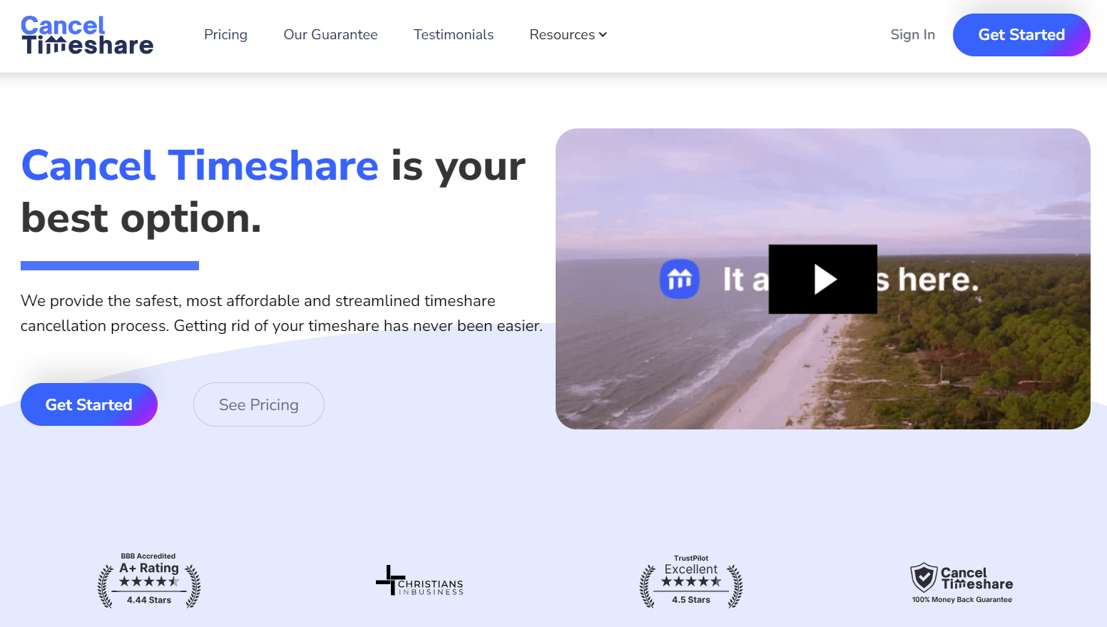 Cancel Timeshare homepage
