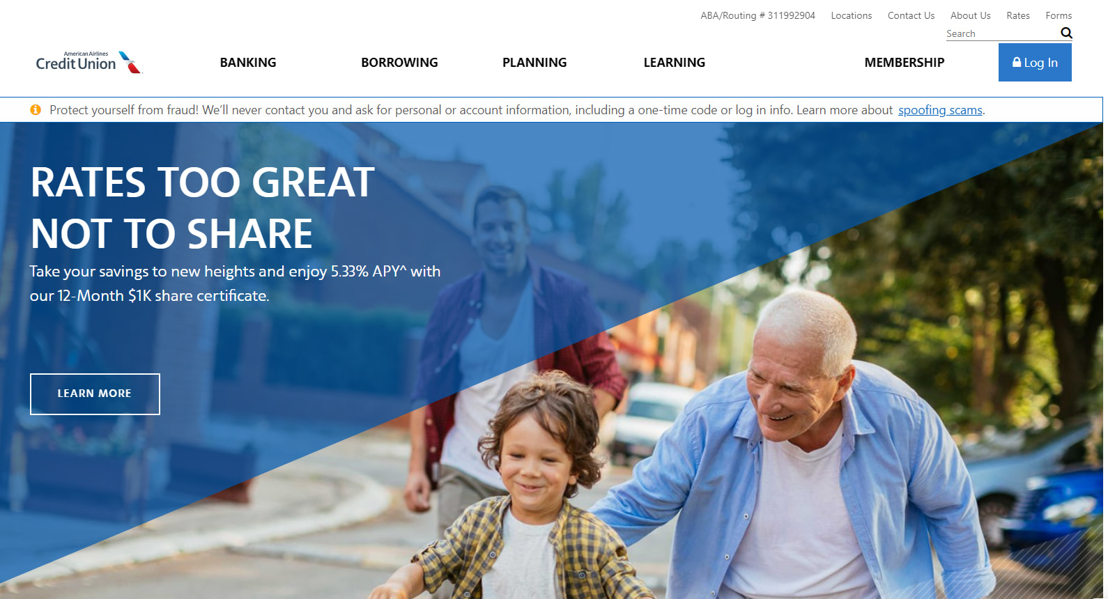 American Airlines Credit Union - homepage