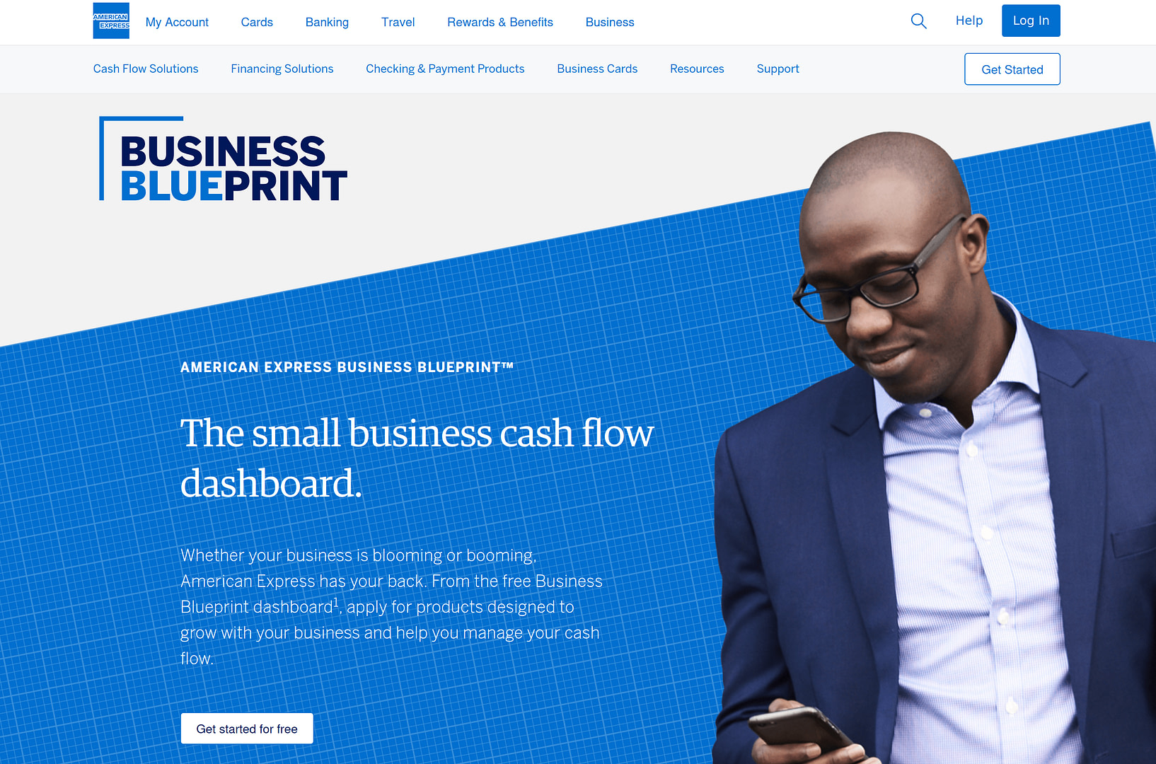 American Express Business Blueprint page