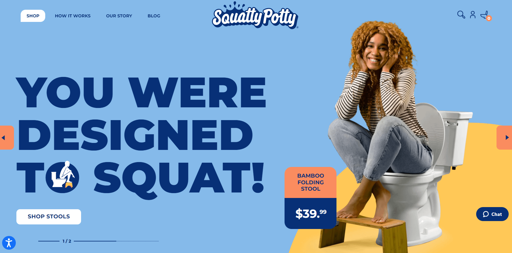 Squatty Potty homepage