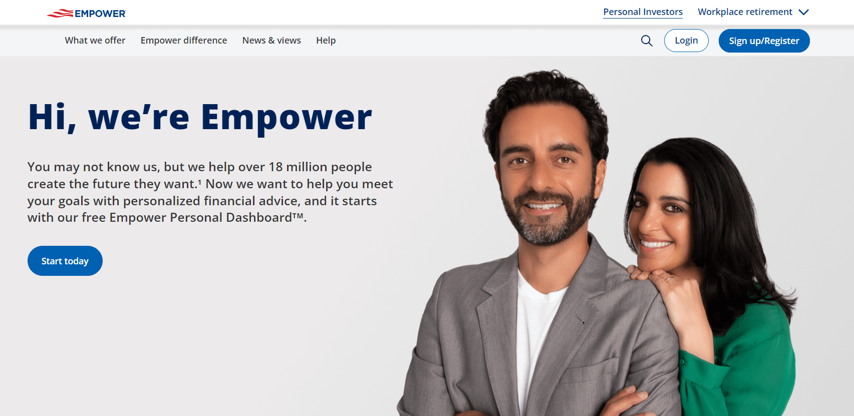 Best portfolio analysis tools: Empower homepage