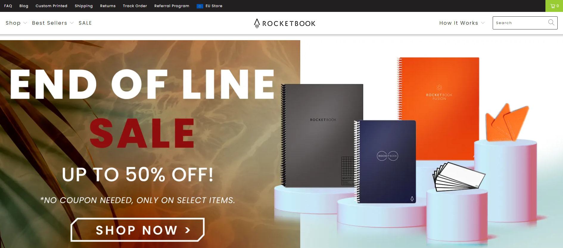 Rocketbook homepage