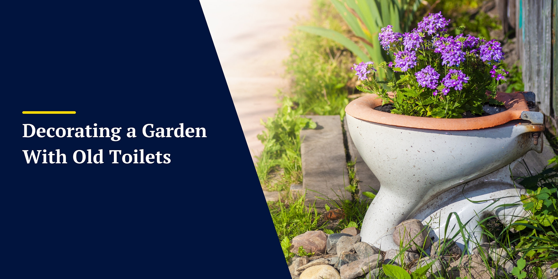 Decorating a Garden With Old Toilets