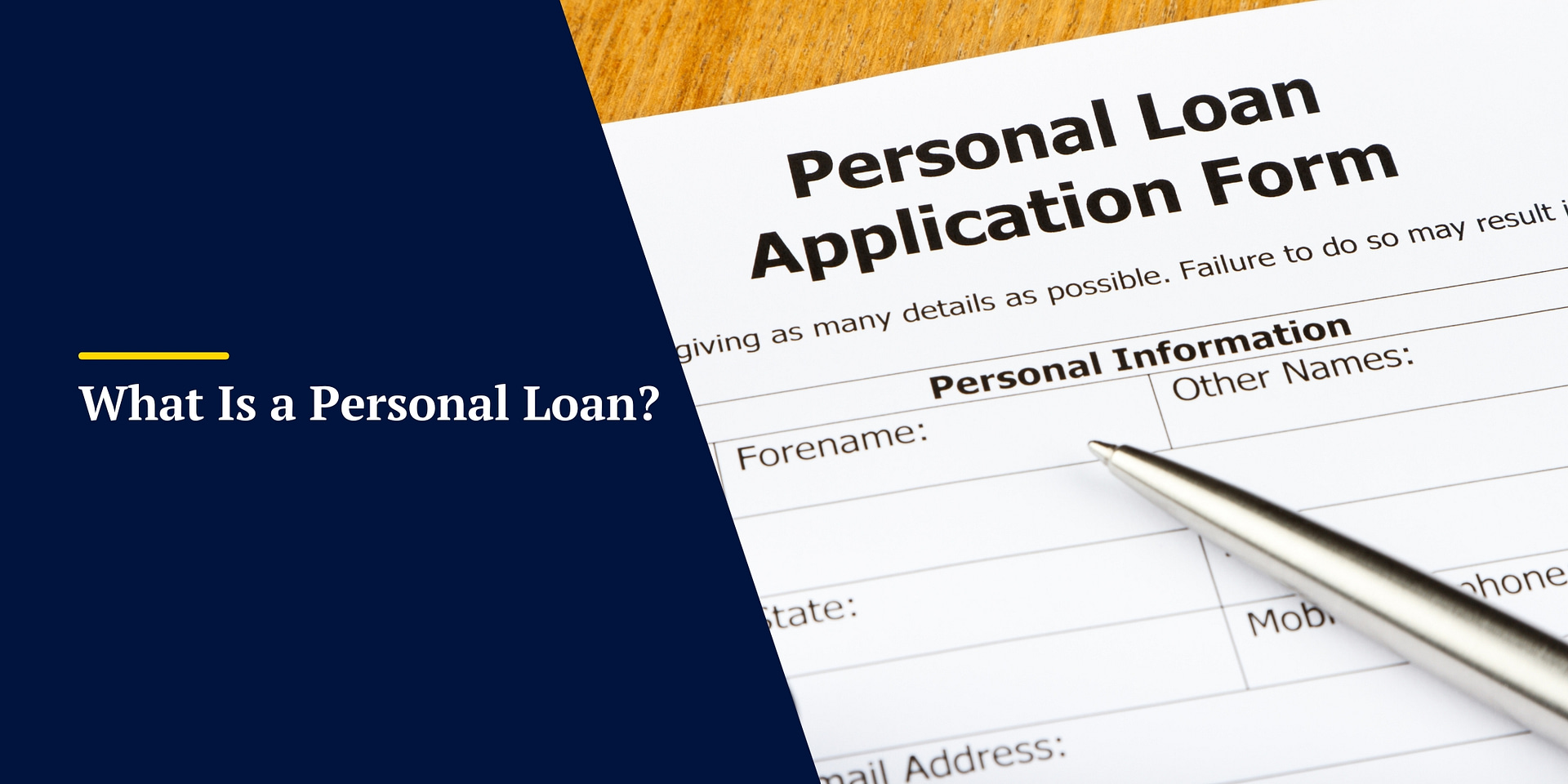 Types of personal loans