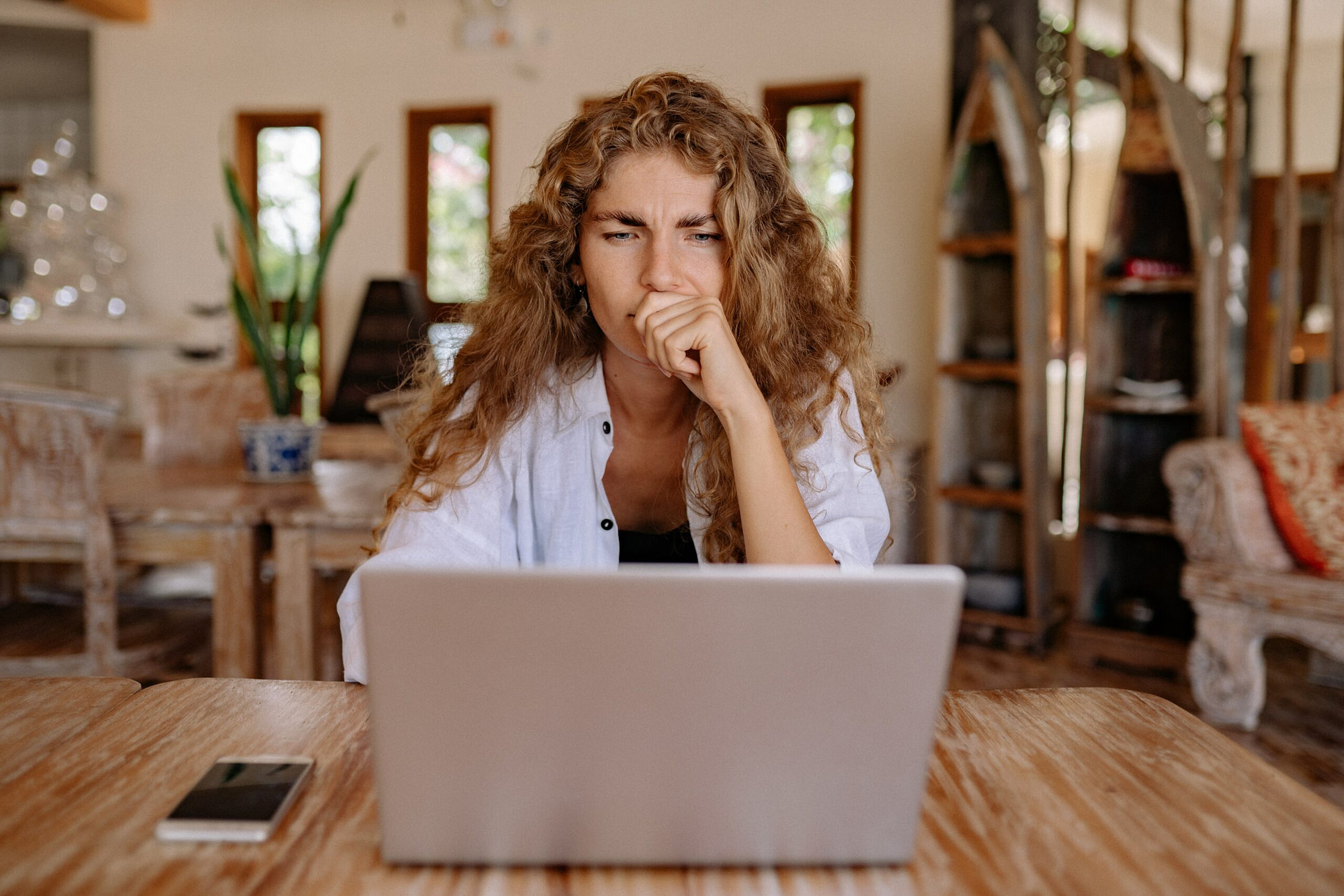 Woman at laptop