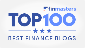 FinMasters Best Finance Blogs Badge (white small)