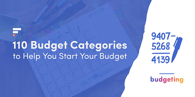 110 Budget categories