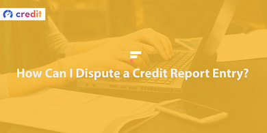 How can I dispute a credit report entry