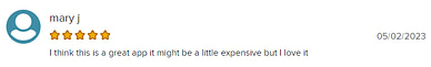 Customer review highlighting high prices on Perpay marketplace