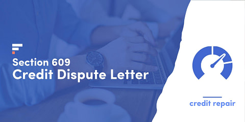 609 credit dispute letter template