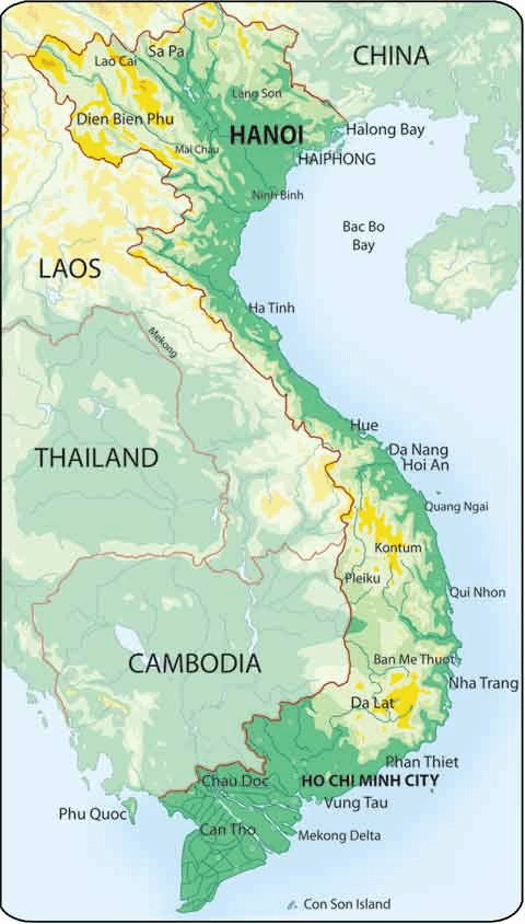 Map of Vietnam