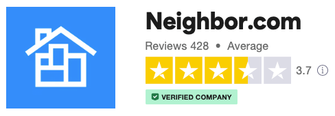 Average review of Neighbor.com on Trustpilot