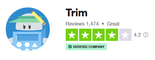 Trim reviews on Trustpilot
