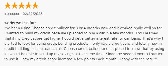 Cheese positive review
