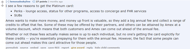 American Express Platinum - Reddit