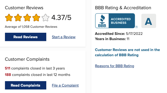 Snap Finance BBB rating