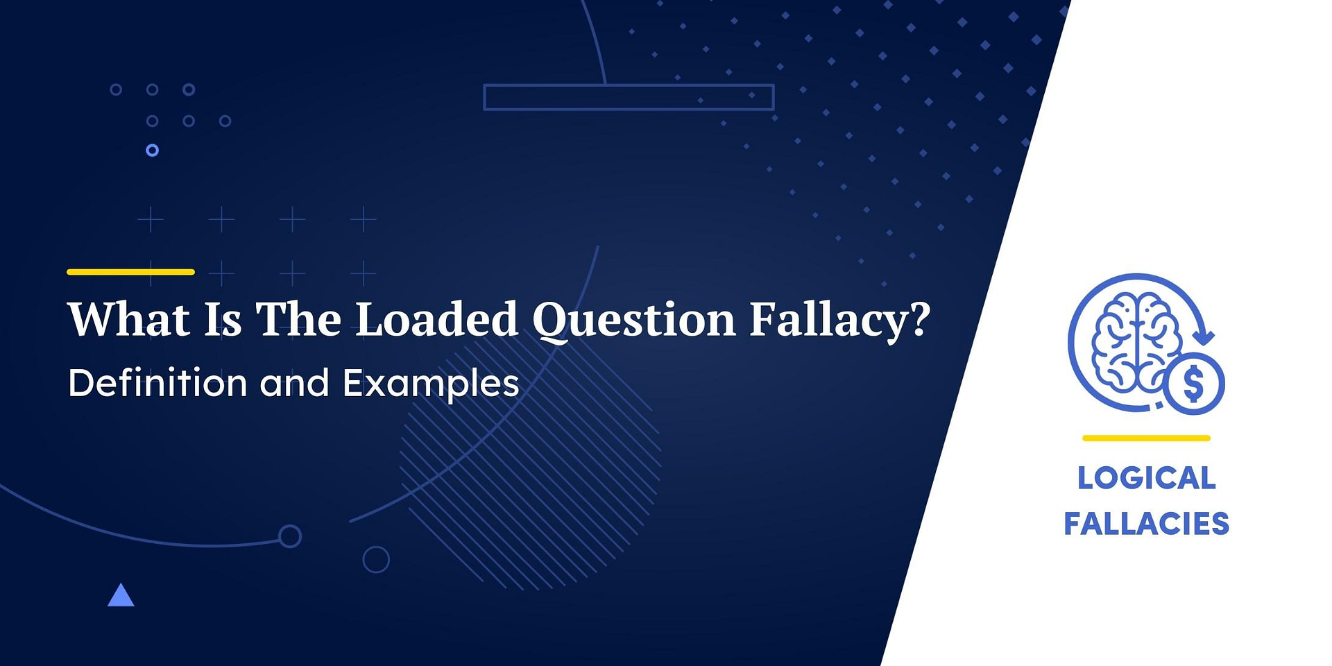 critical thinking fallacy loaded question