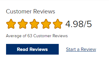 Customer Reviews average of BillTrim on BBB