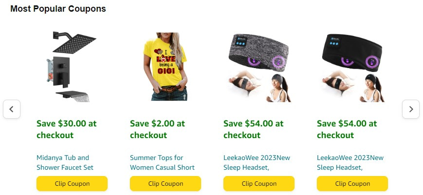 Amazon coupons