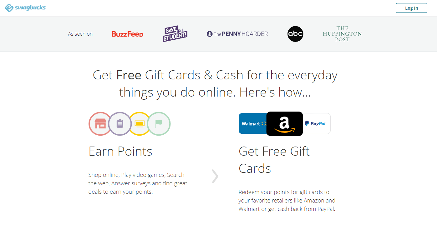 Swagbucks homepage