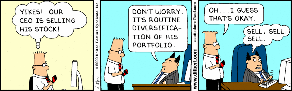 Dilbert comic about diversification