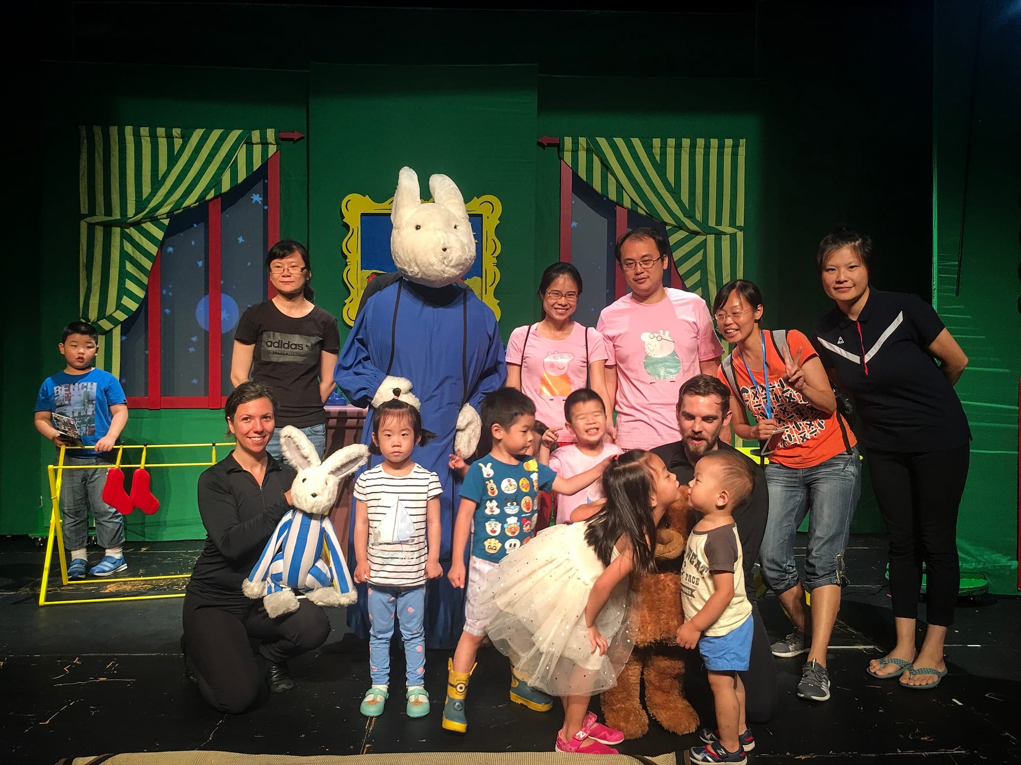 After performing a puppet show in shanghai (I'm the giant bunny)
