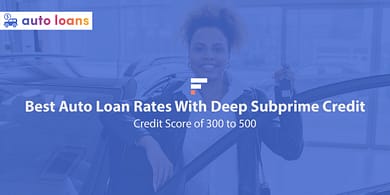 Best auto loan rates with deep subprime credit score of 300 to 500
