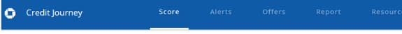 Chase Credit Journey Dashboard Toolbar