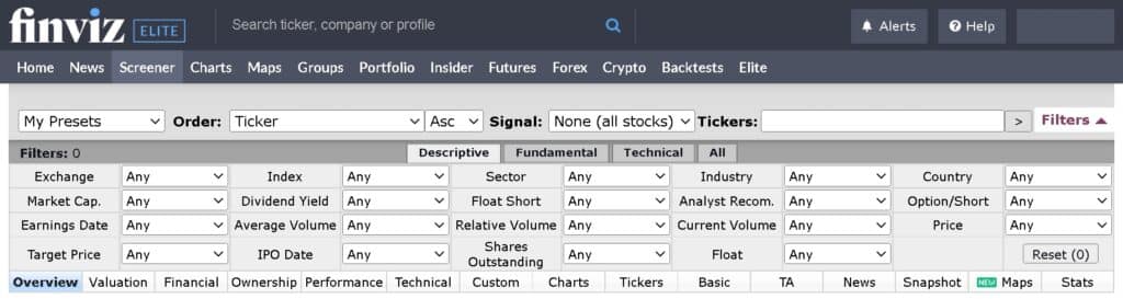 Finviz Screener