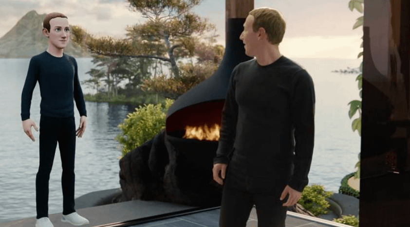 Meta CEO Mark Zuckerberg showing his avatar 