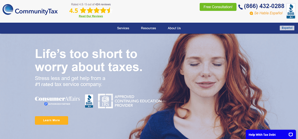 CommunityTax home page