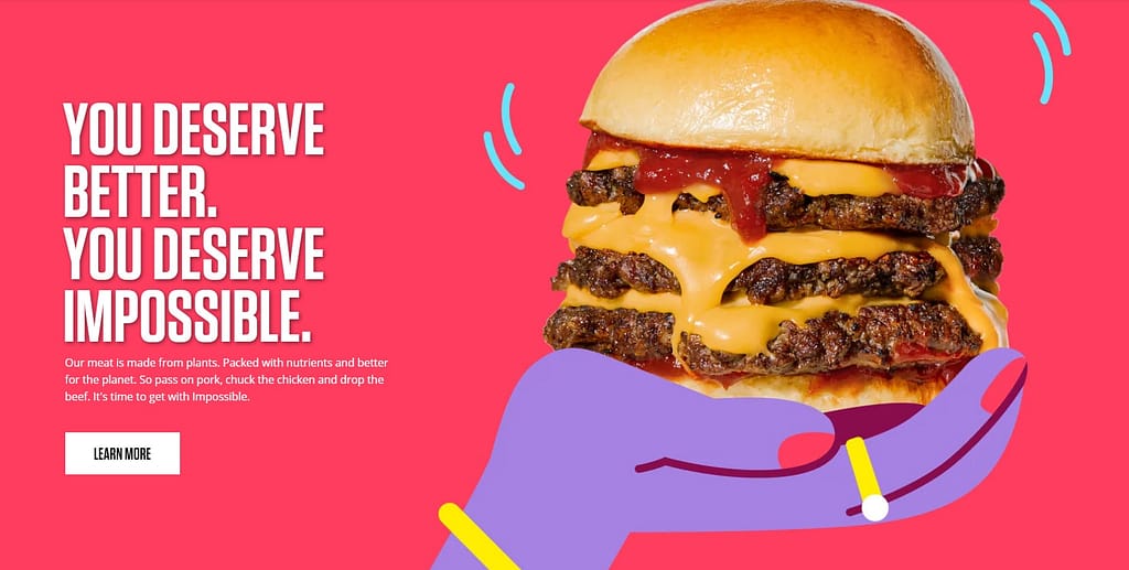 Impossible Foods home page