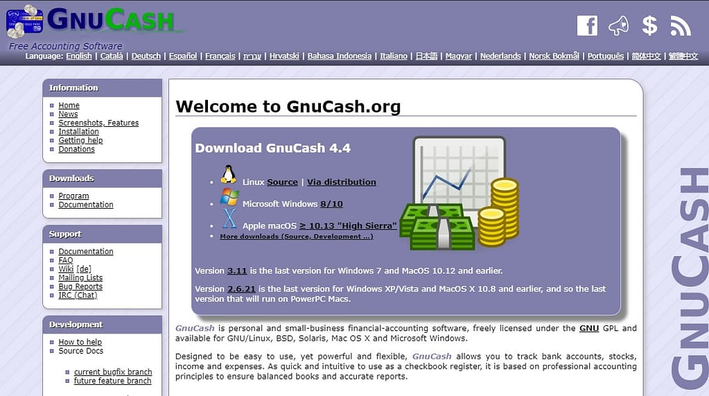 GnuCash Homepage