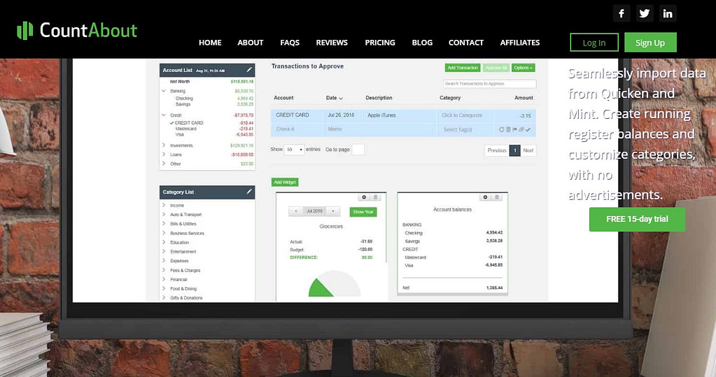 CountAbout homepage