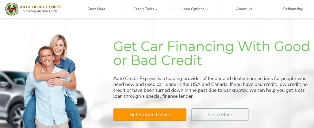 Auto Credit Express website