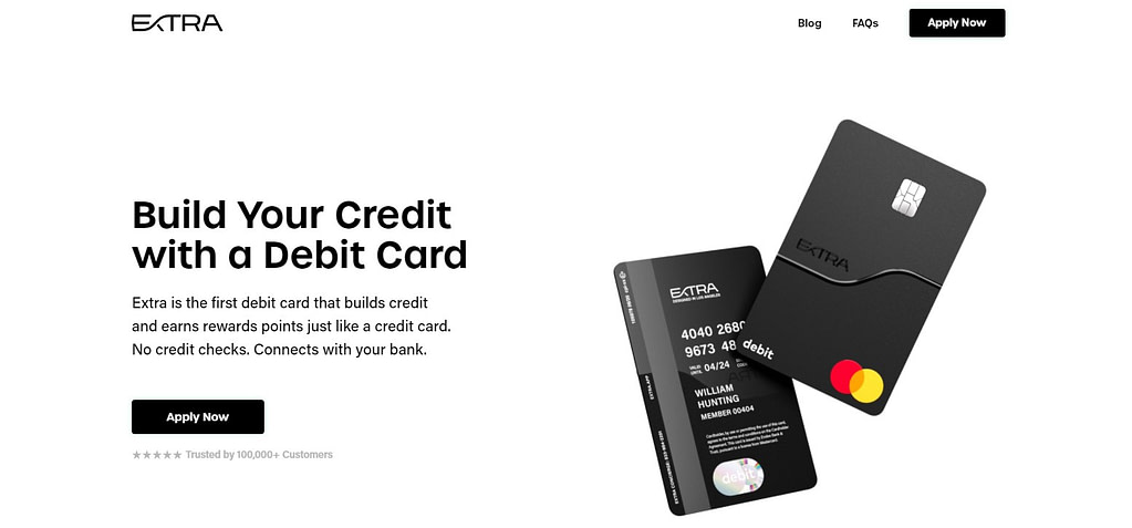 Extra debit card website