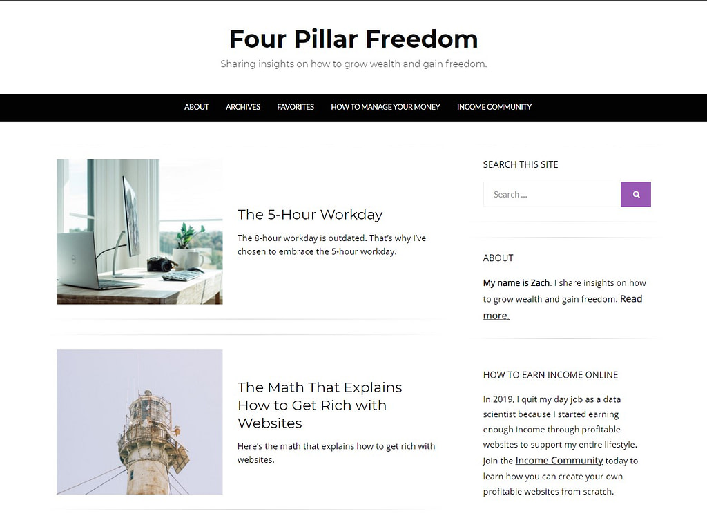 four pillar freedom