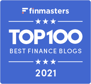 FinMasters Best Finance Blogs Badge (blue big)