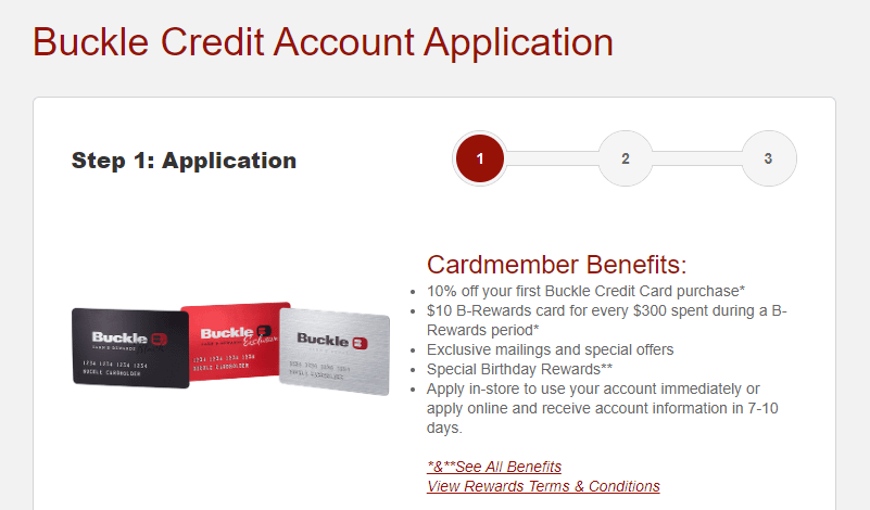 buckle apply online, apply for buckle credit card online, apply buckle credit card, apply at the buckle online