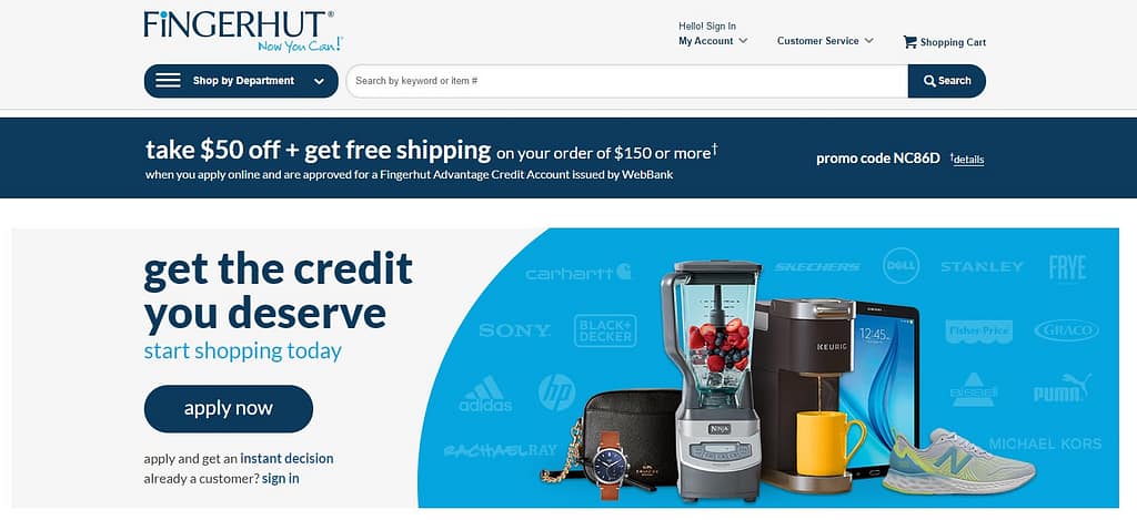 Fingerhut online store