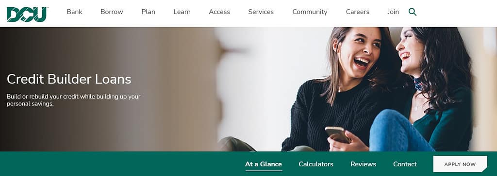 Digital Federal Credit Union credit builder loan home page