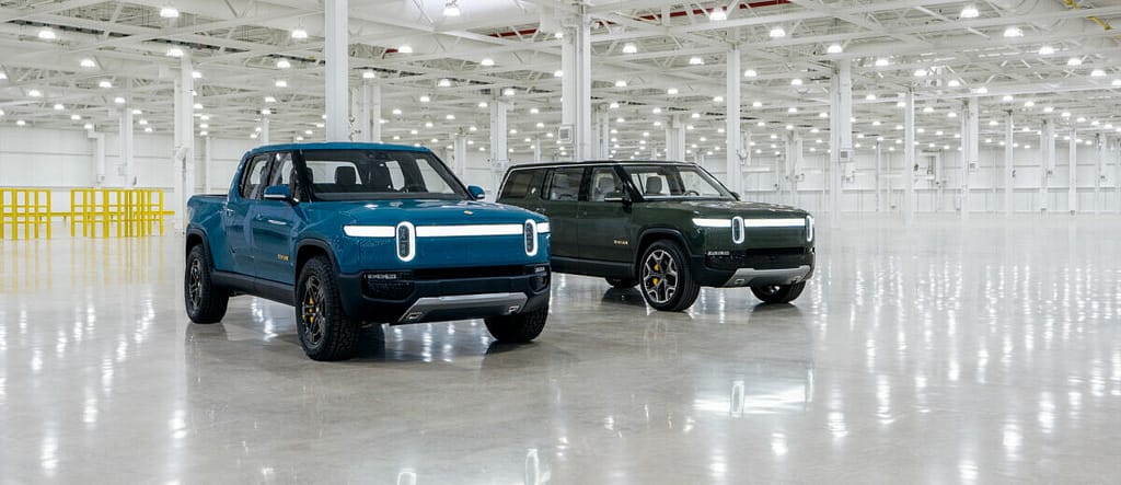 Rivian R1T and R1S trucks
