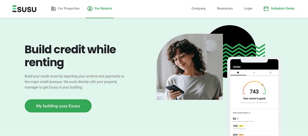 Esusu Rent website