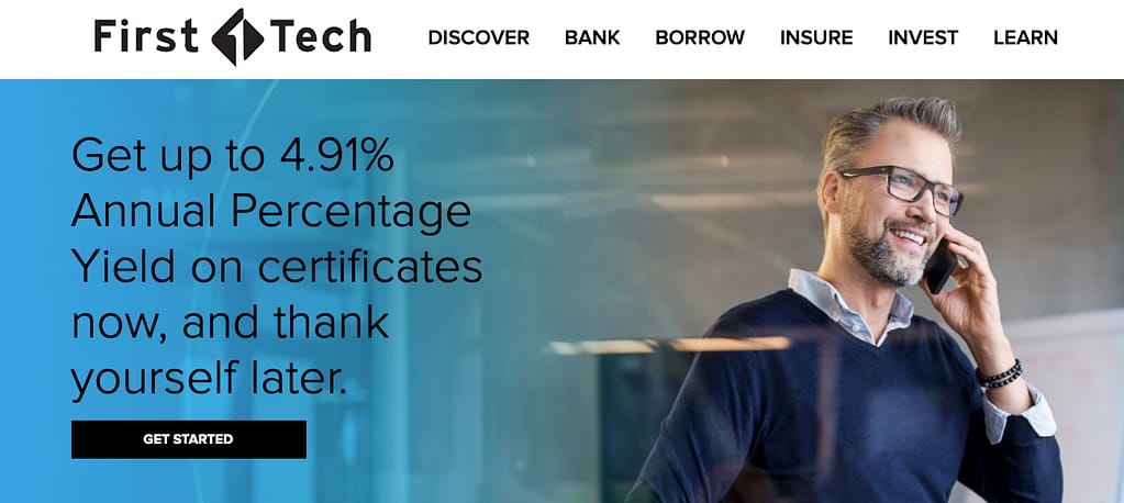 First Tech Federal Credit Union home page