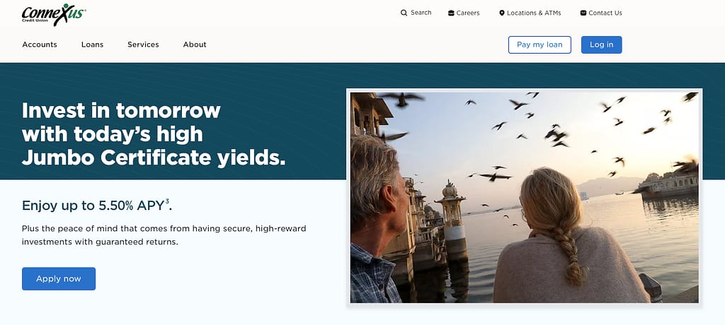 Connexus Credit Union home page