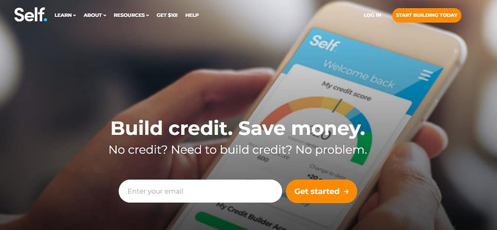 Self credit builder loan home page
