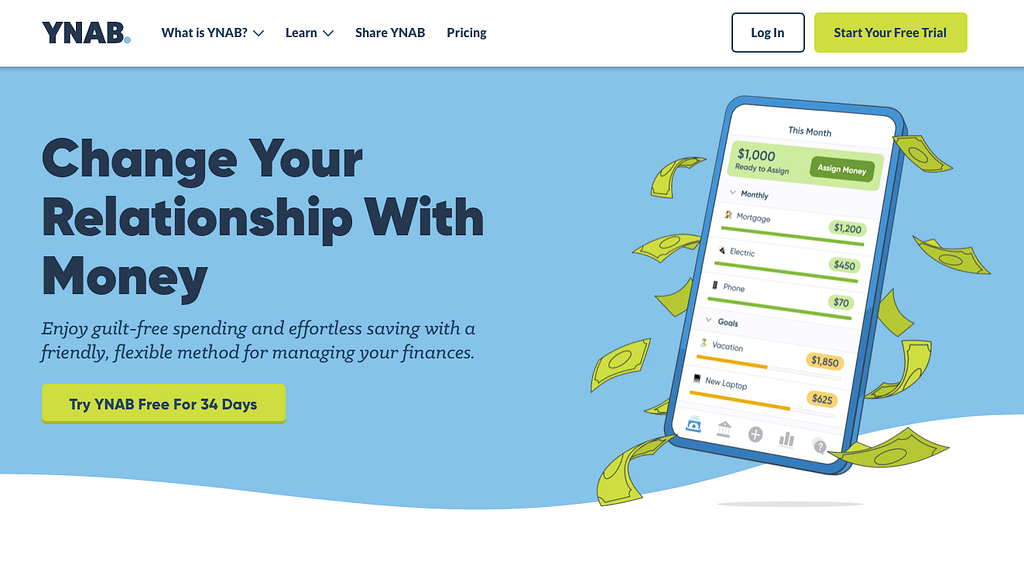 You Need A Budget Homepage