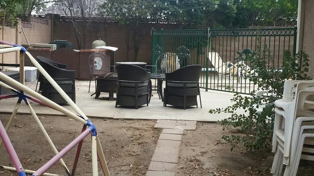 Stacee's backyard