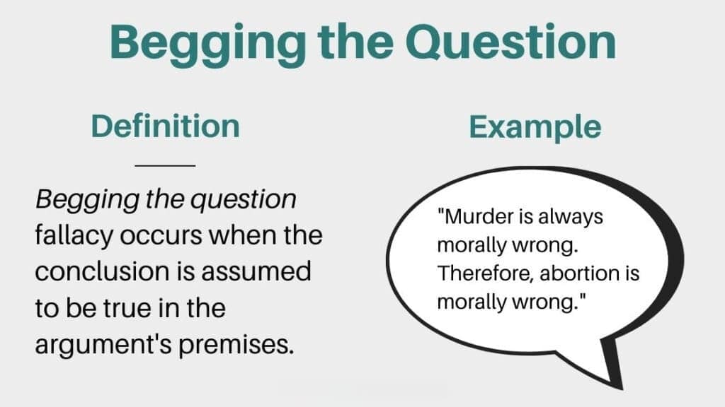Begging the Question - Definition and example
