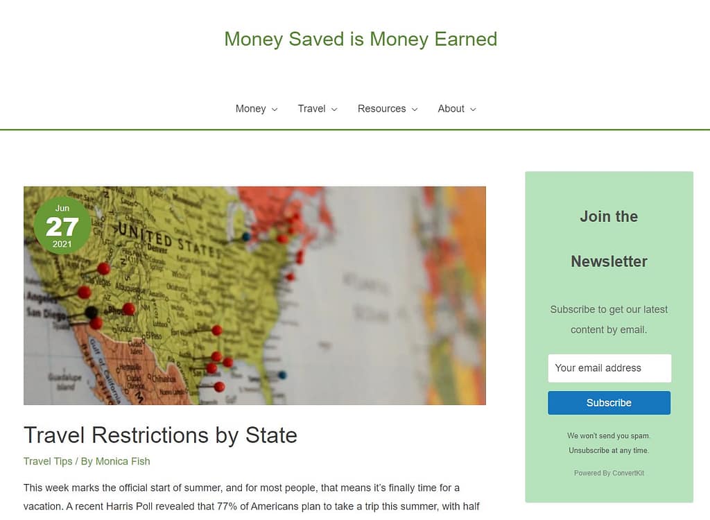 Money Saved Is Money Earned